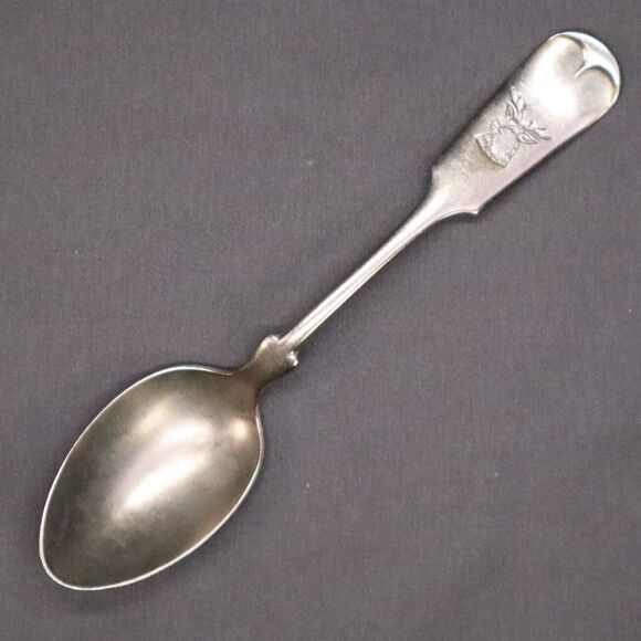 Brazil Silver Deer Elk Monogram Spoon Soup 6" long - Picture 6 of 8